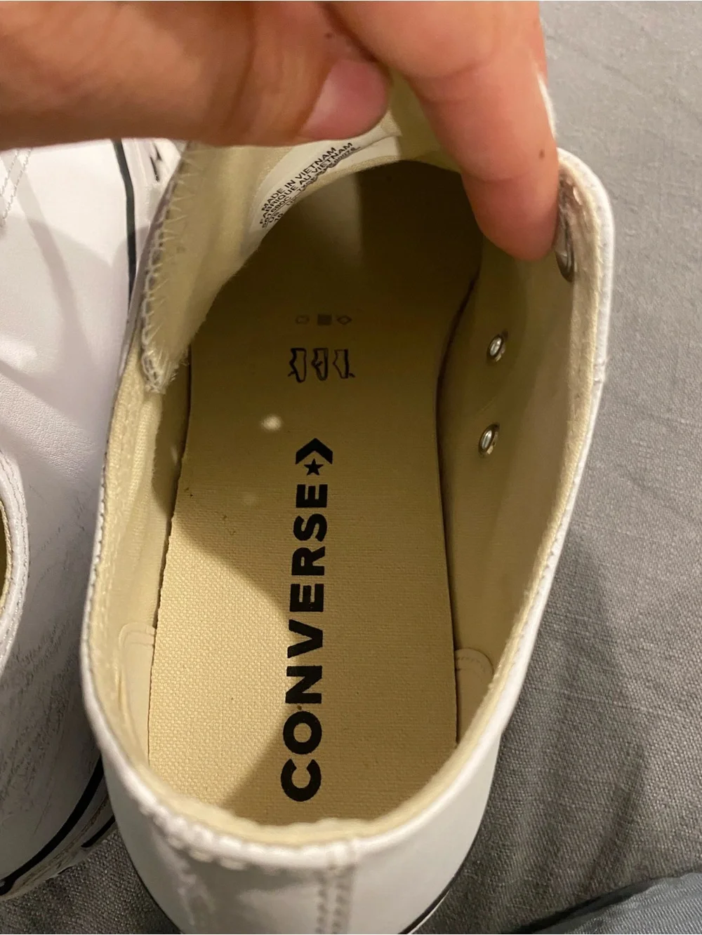 Converse leather platform sneakers